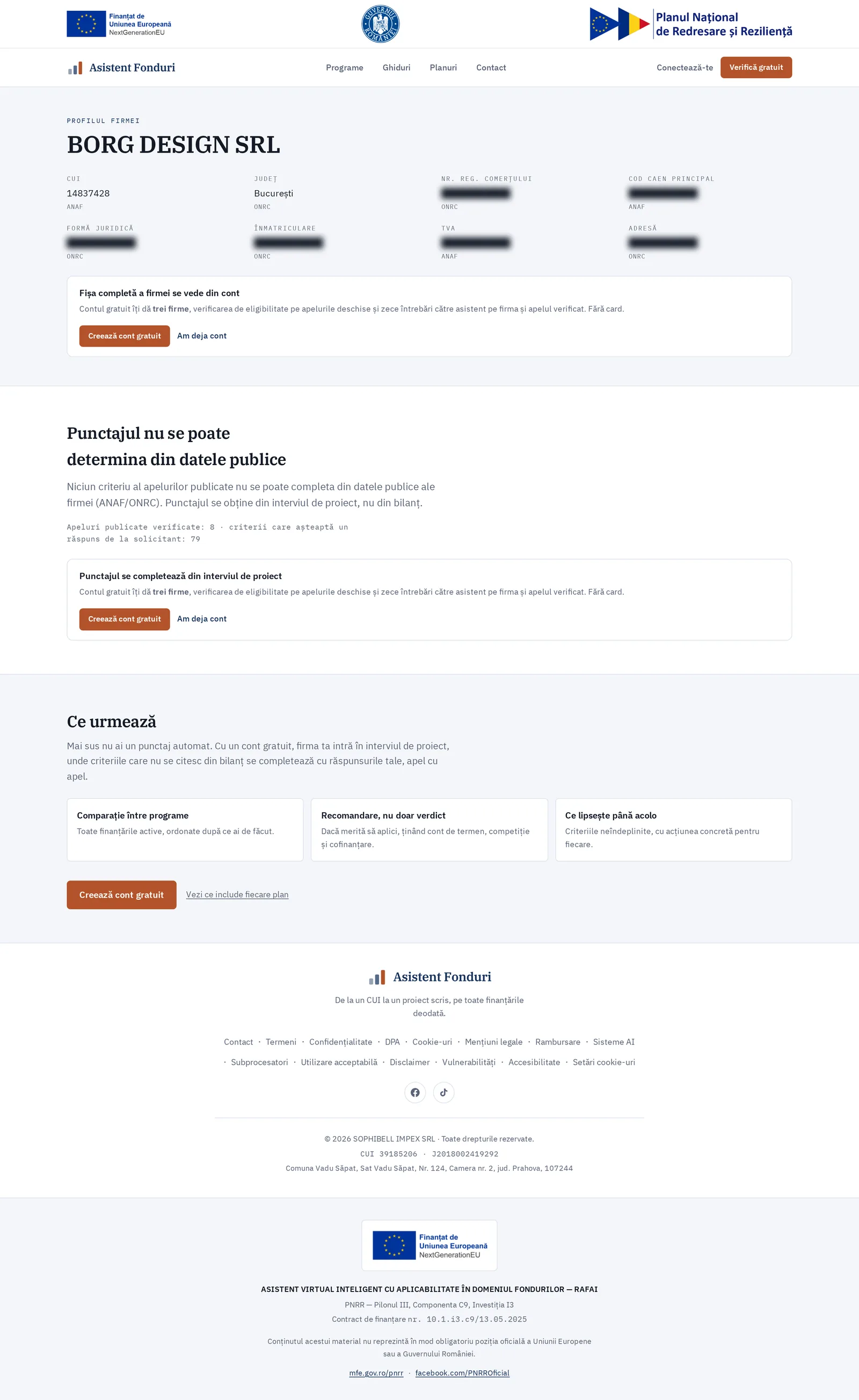 Verifică eligibilitatea gratuit — Citește profilul și ce urmează